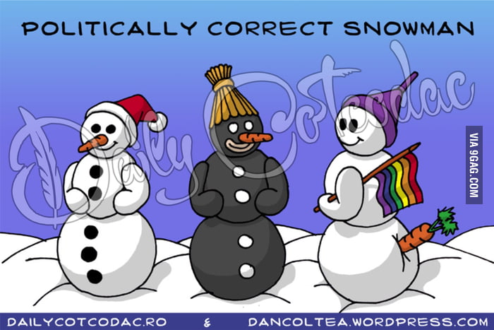Politically correct snowman Politically correct snowman