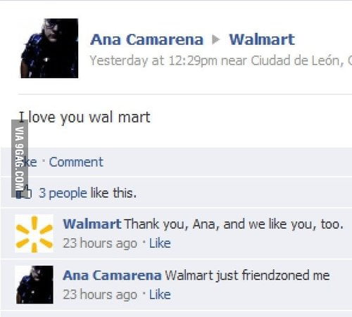 Friendzoned by Walmart