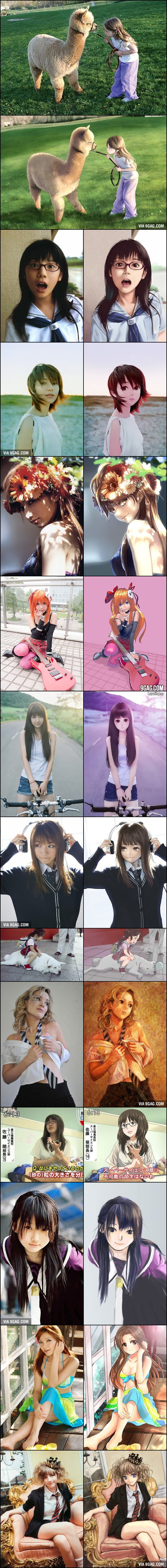 Real Life vs. Anime Girls