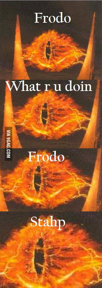 eye of sauron frodo