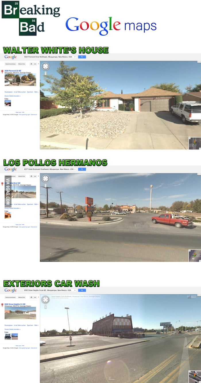 Breaking Bad in Google Maps 9GAG
