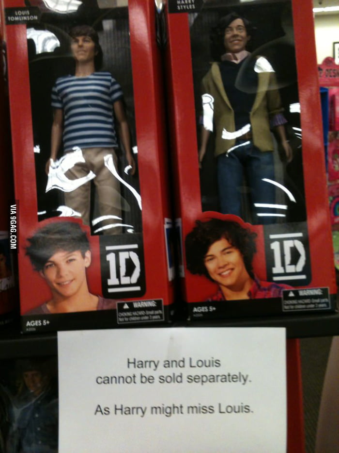 Harry and Louis cannot be sold separately.