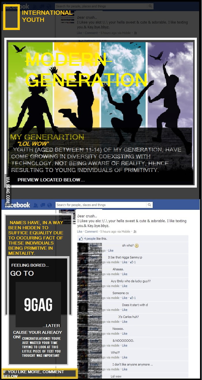 That last comment, makes sense in the modern generation
