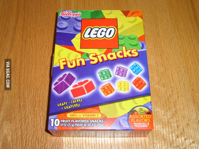LEGO snacks? You'll shit bricks.
