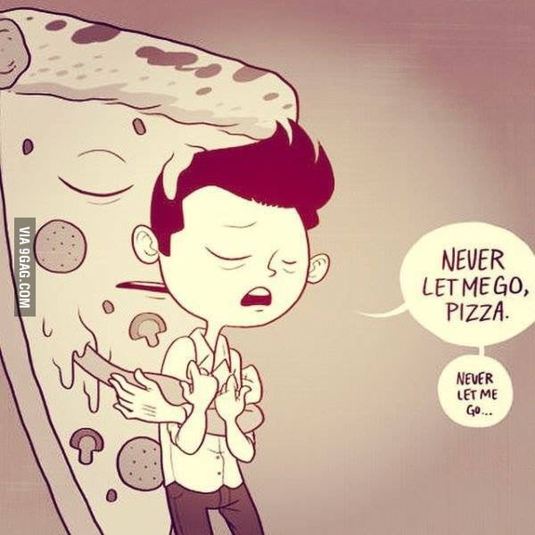 life on a pizza