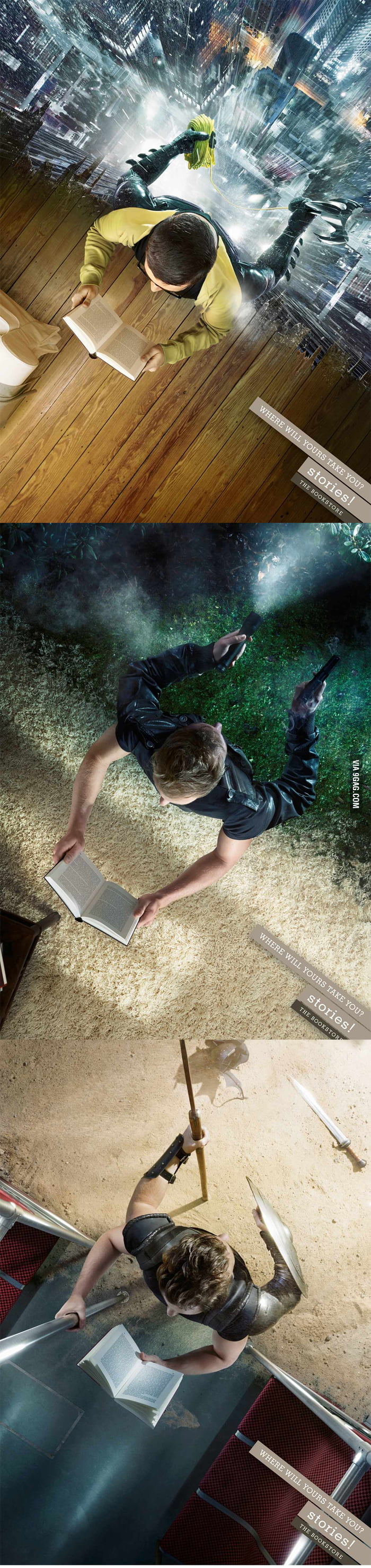 Awesome advertising for a bookstore - 9GAG