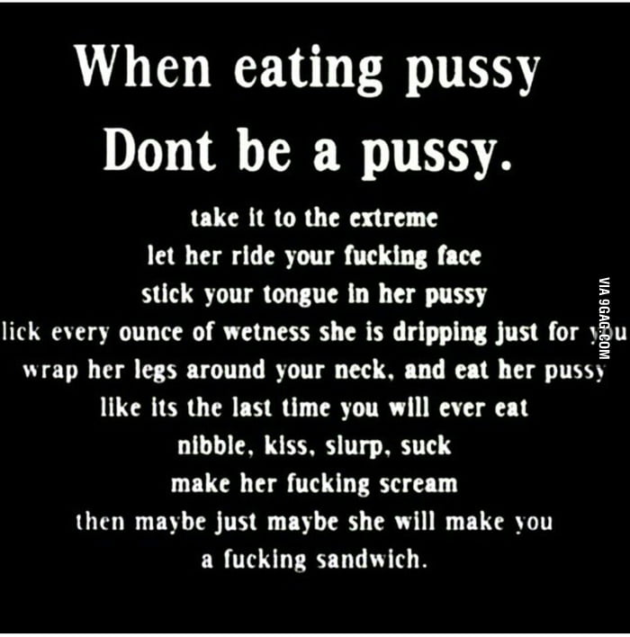 Don T Be A Pussy 9GAG