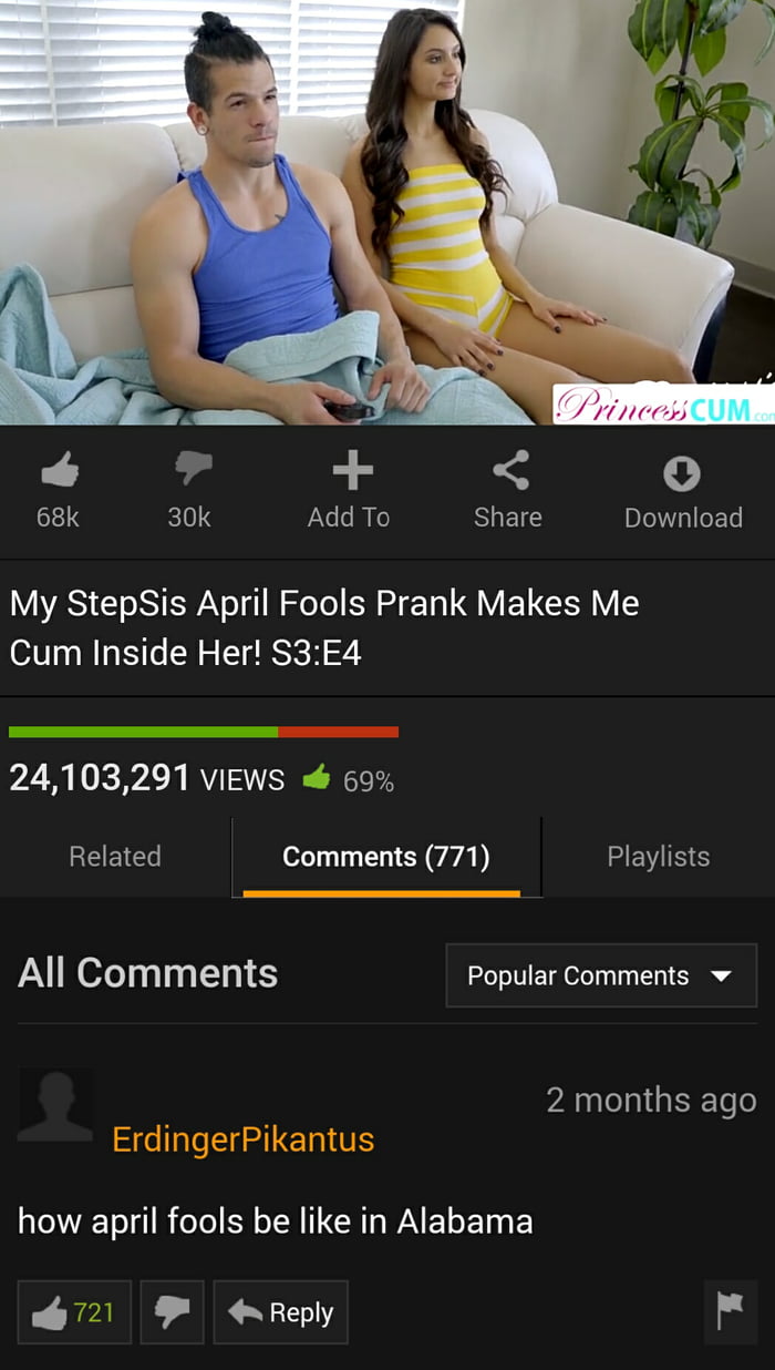 Step sisters april fools prank free porn images