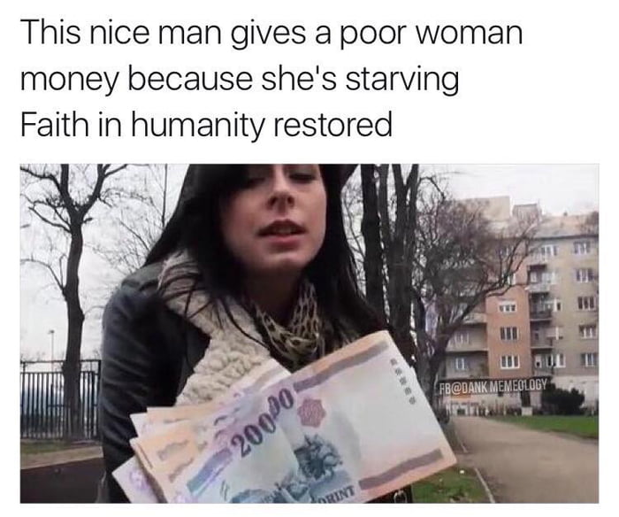 Flashing tits money prank