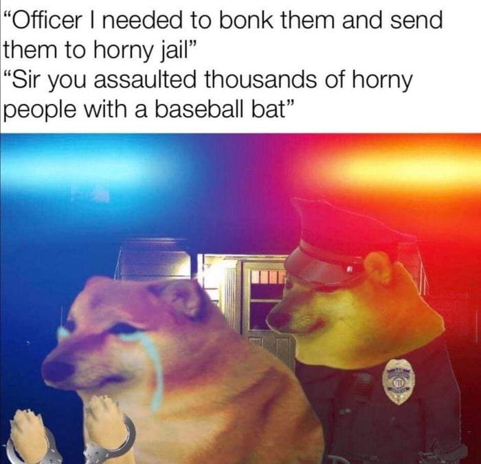 Bonk Goes To Horny Jail Gag