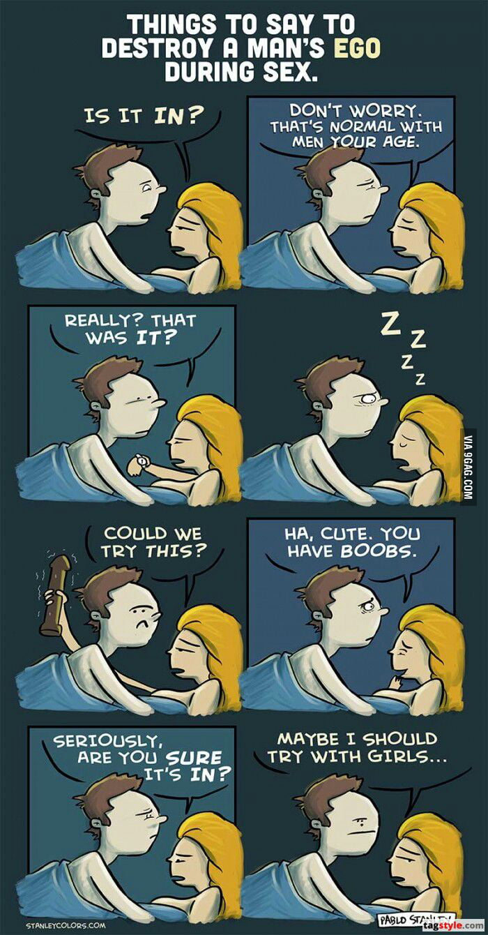 What To Say To Destroy Man S Ego During Sex 9GAG