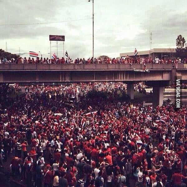 What happens when costa rica wins a soccer game