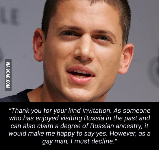 Wentworth Miller Prison Break Star Comes Out As Gay Gag