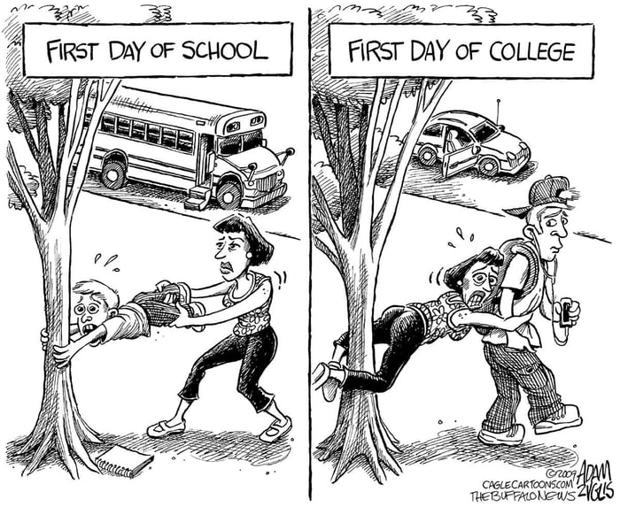 Comparisons between high school and college