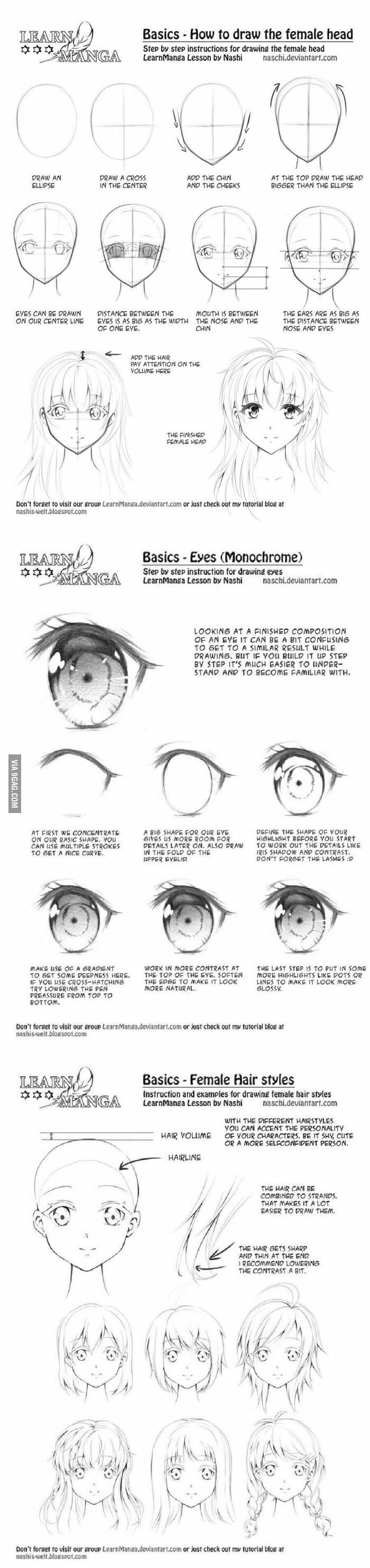 A Little Help For Anyone Who Wants To Start Drawing Anime Or Manga 9GAG