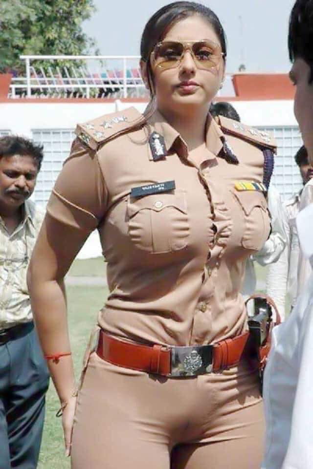 Police gilr big tits