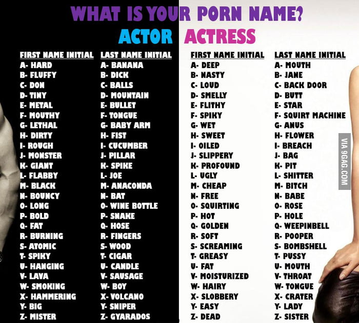 What is your porn actor/actress name? 