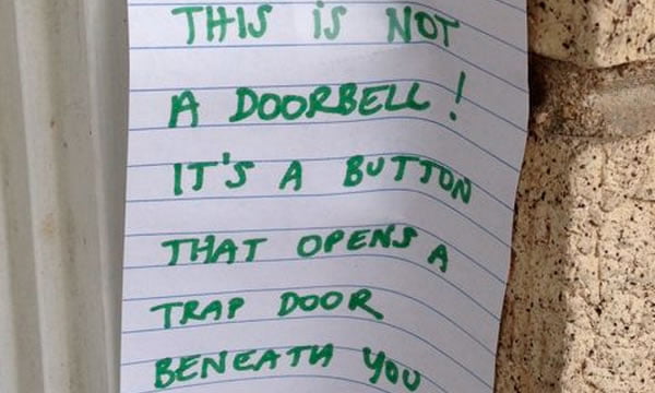 Doorbell notes from moms who just want to be left alone - 9GAG