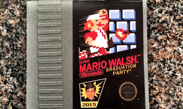 Mario's graduation party invitations. - 9GAG