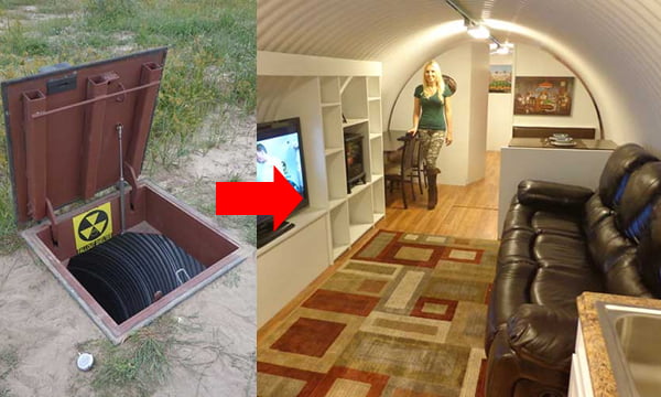 building a fallout shelter under a mobile home