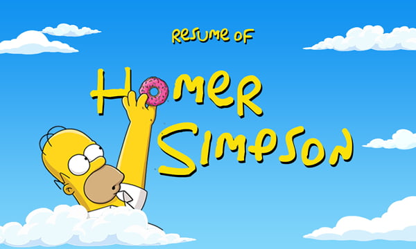 Resume of Homer Simpson - 9GAG