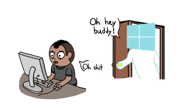 Windows / Linux updates in a nutshell - 9GAG