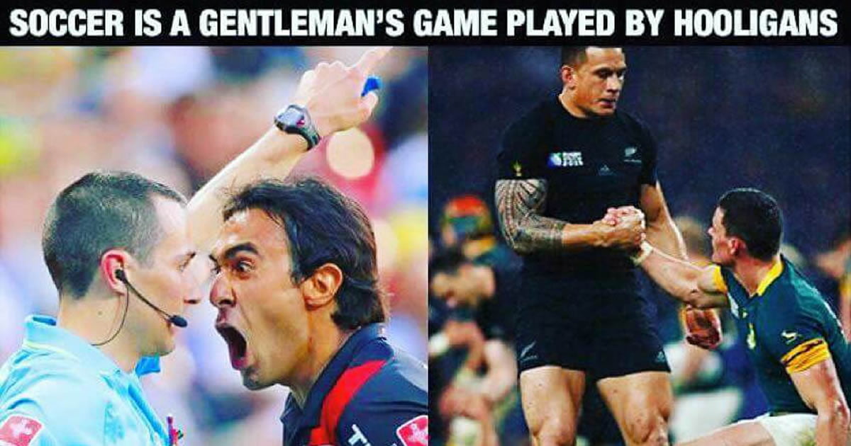 As A Rugby Player I Aprove I Didn t Want To Offend You Football 