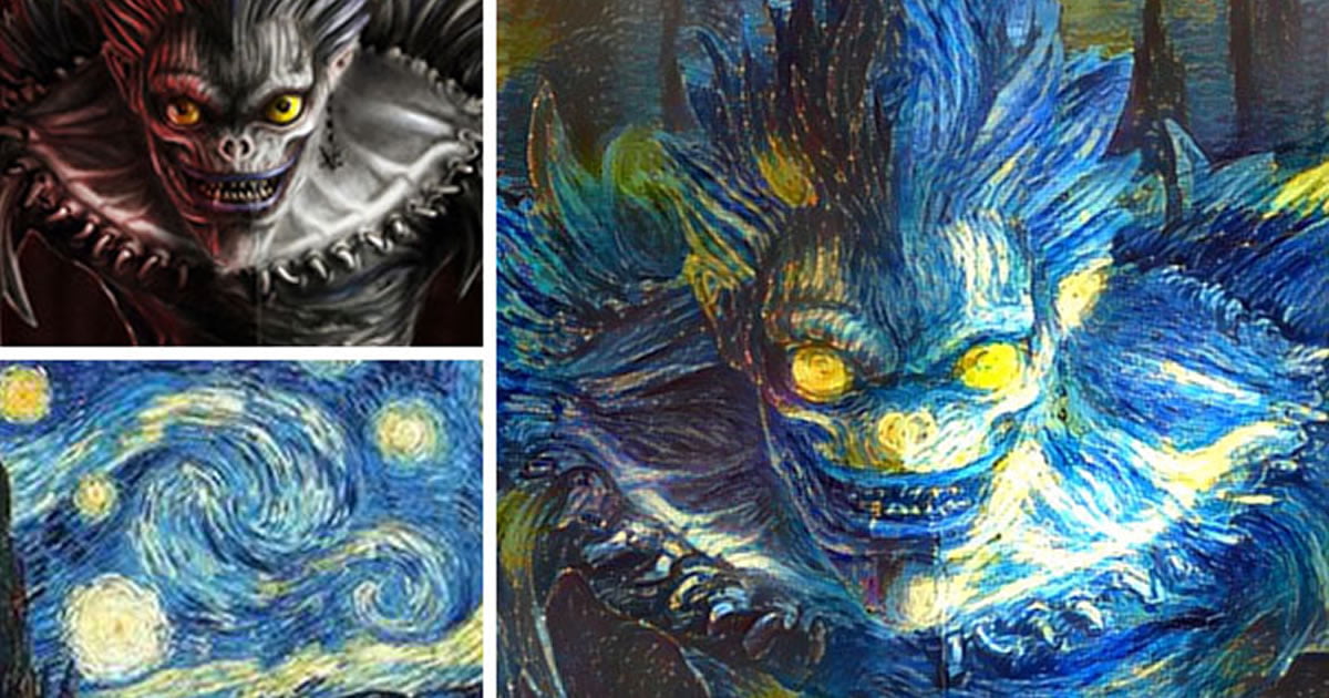 Combining two random pictures into one using a Neural Network. - 9GAG