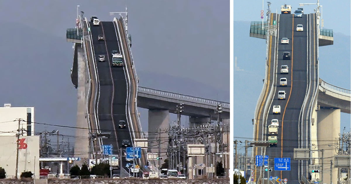 This Crazy Bridge In Japan Looks Like An Exciting Roller Coaster - 9gag