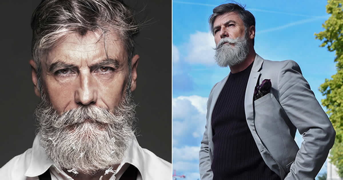 60-Year-Old Man Becomes A Fashion Model After Growing A Beard - 9GAG