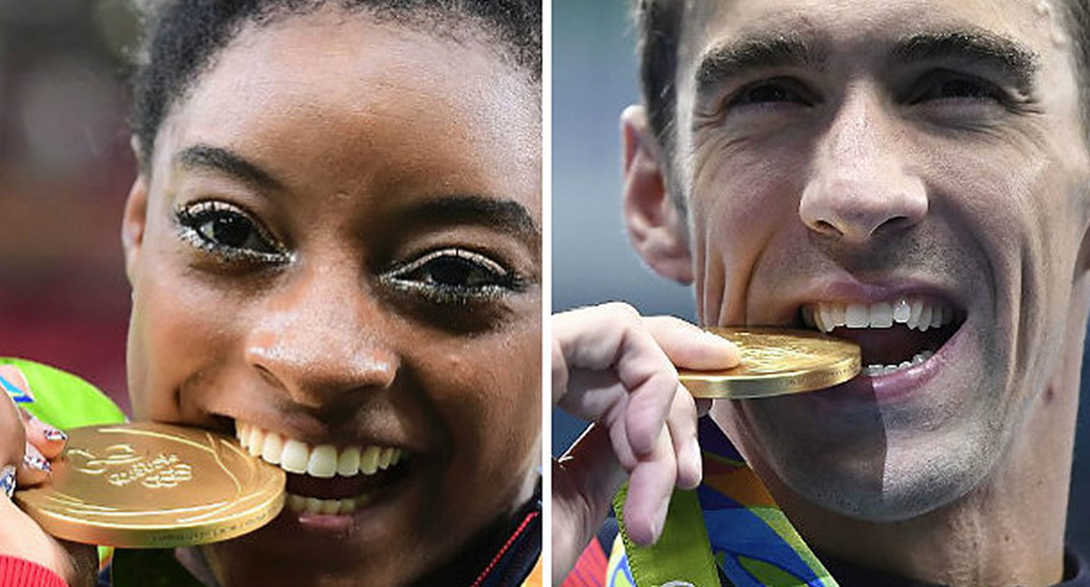 This Is Why Olympians Bite Their Medals In Photos 9gag