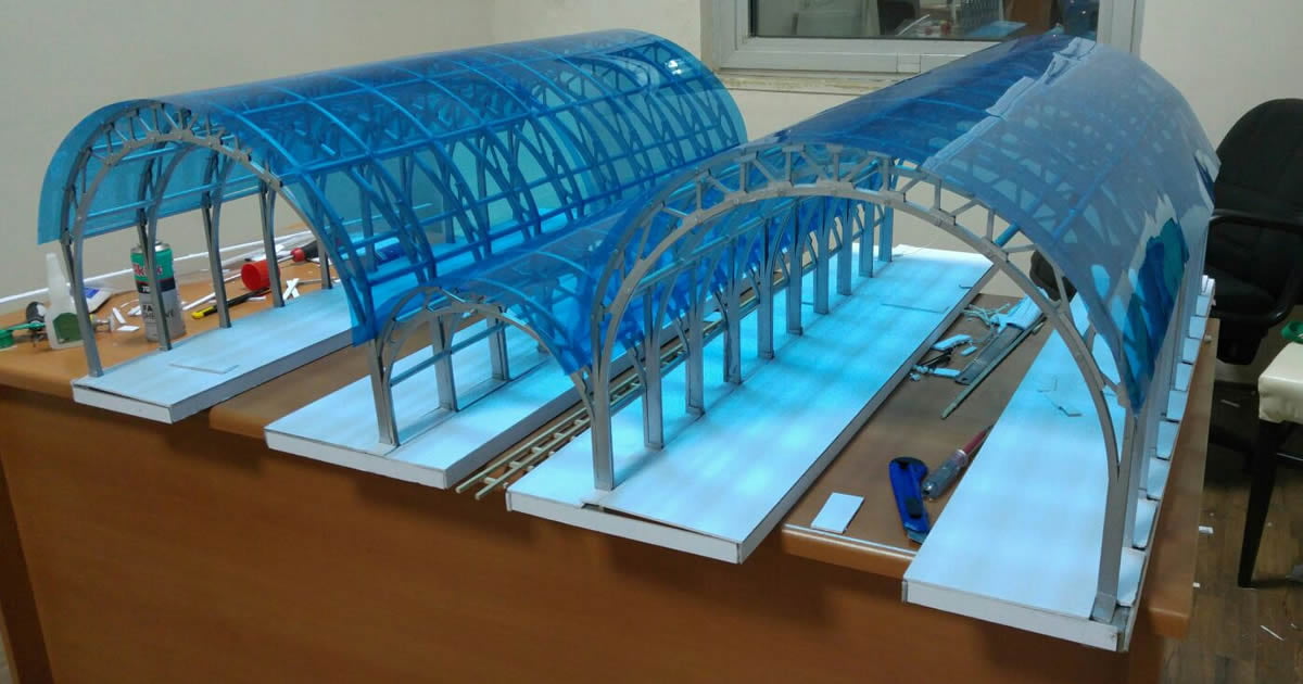 My first year project (civil engineering) of a train station. What do ...