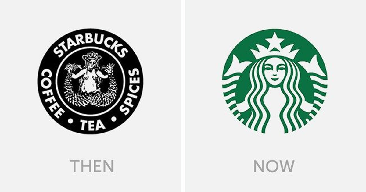 Famous logos then and now - 9GAG