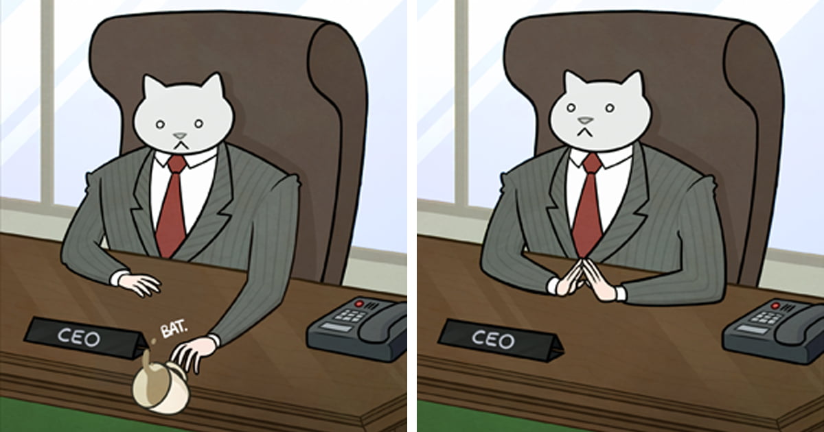 27 comics showing this is how your office would look if your boss was a cat...