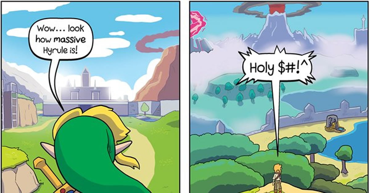 Zelda Games: Ocarina of Time vs. Breath of the Wild - Funny.