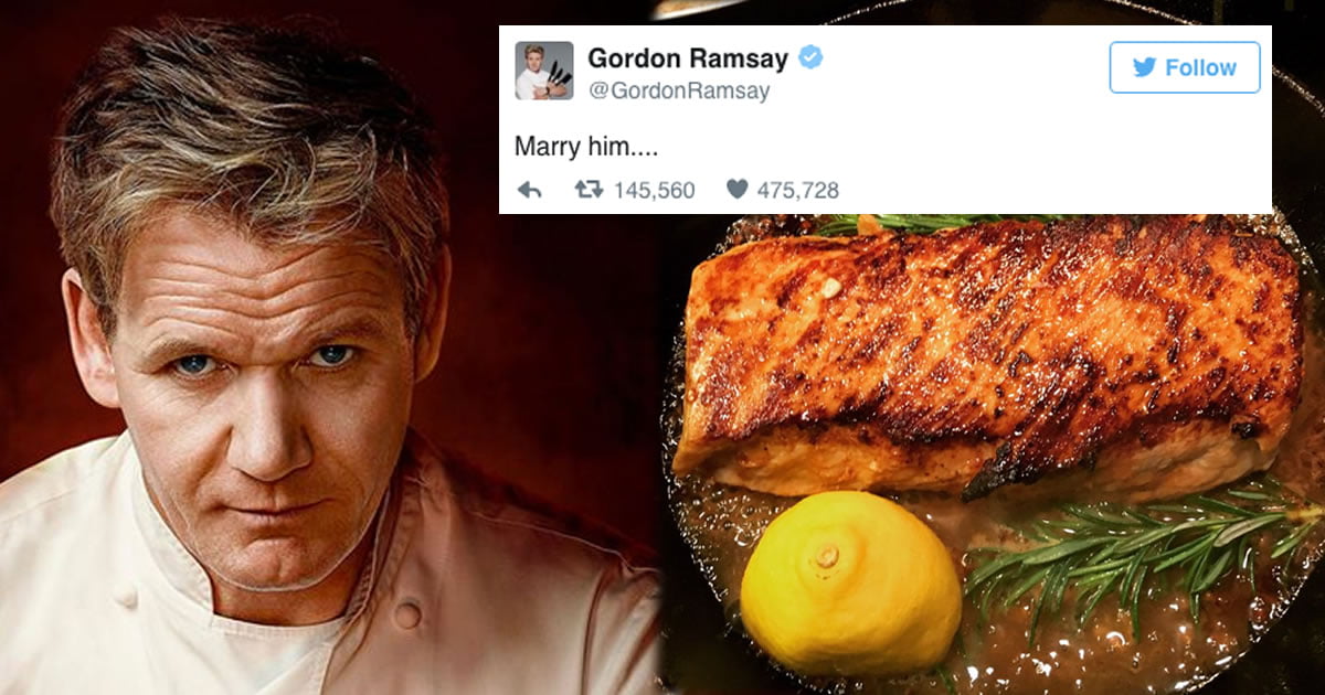 Gordon Ramsay finally said something nice when reviewing someone's foo...