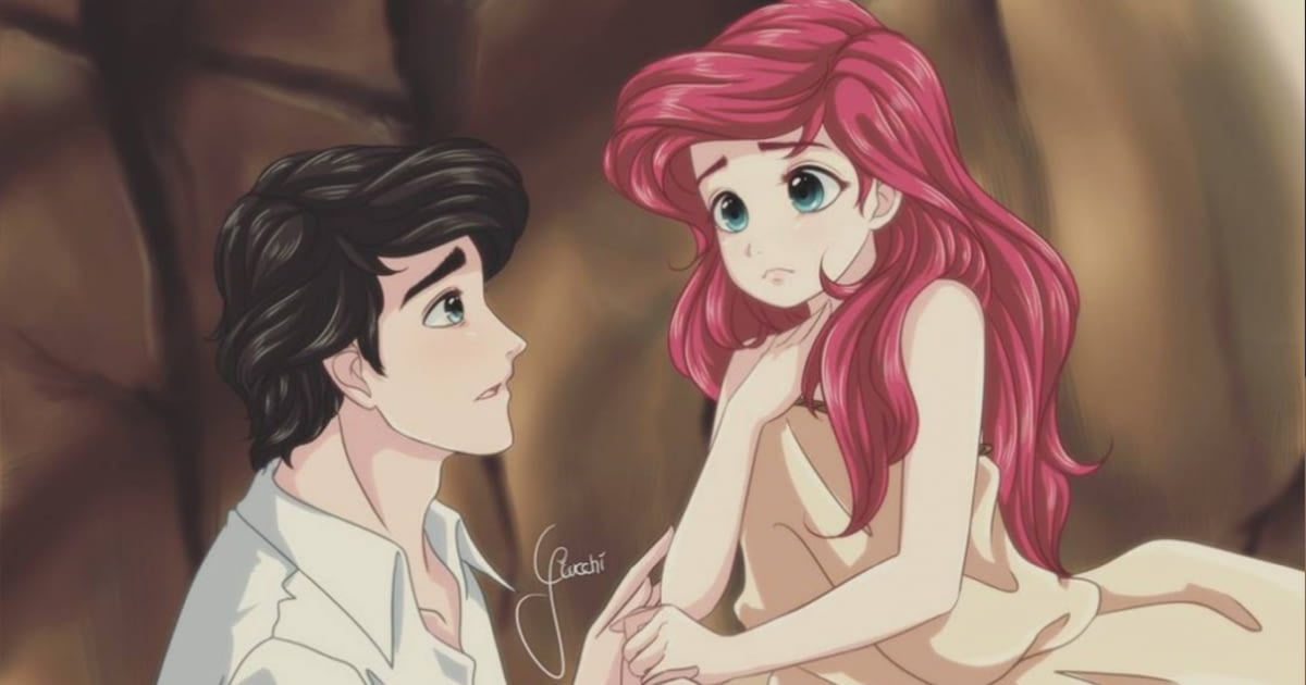 Artist Turned Disney Princesses Into Adorable Anime Style Characters - 9GAG