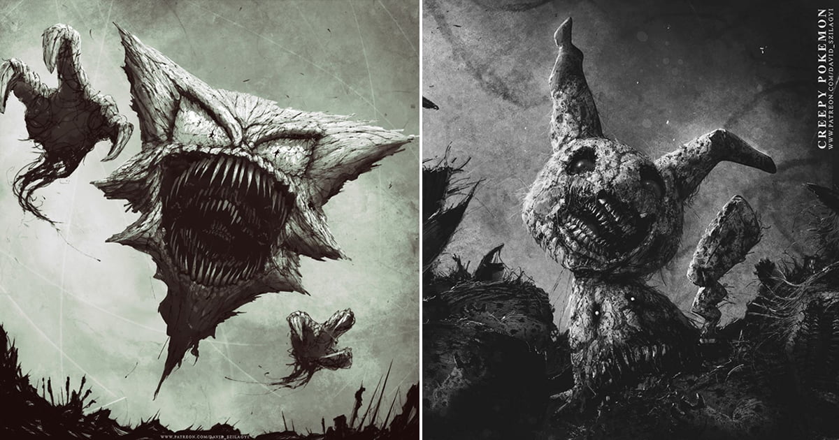 David Szilagyi Draws Pokemon as Terrifying Monsters