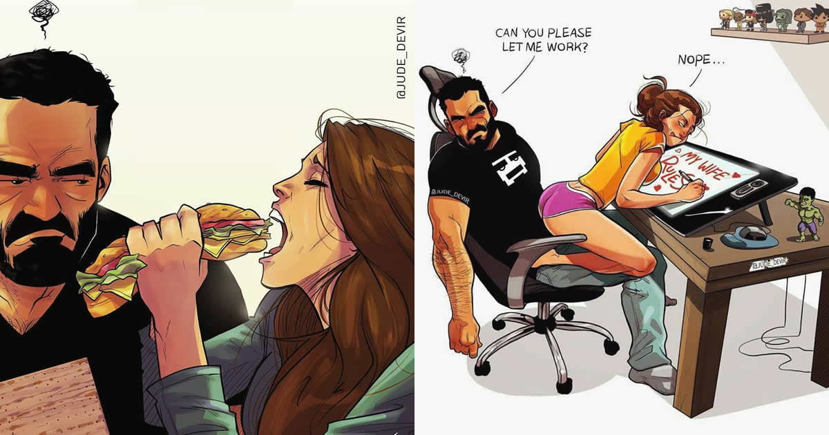 Artist Illustrates Everyday Life With His Wife In Adorable Comics