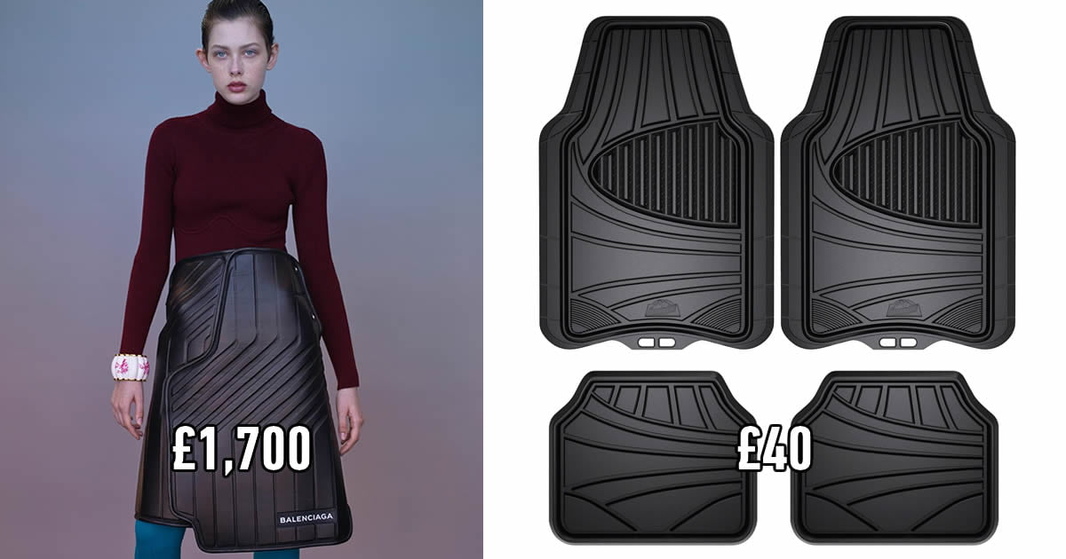 Balenciaga’s New Skirt Costs 2200 And It Looks Like A Car Mat 9GAG