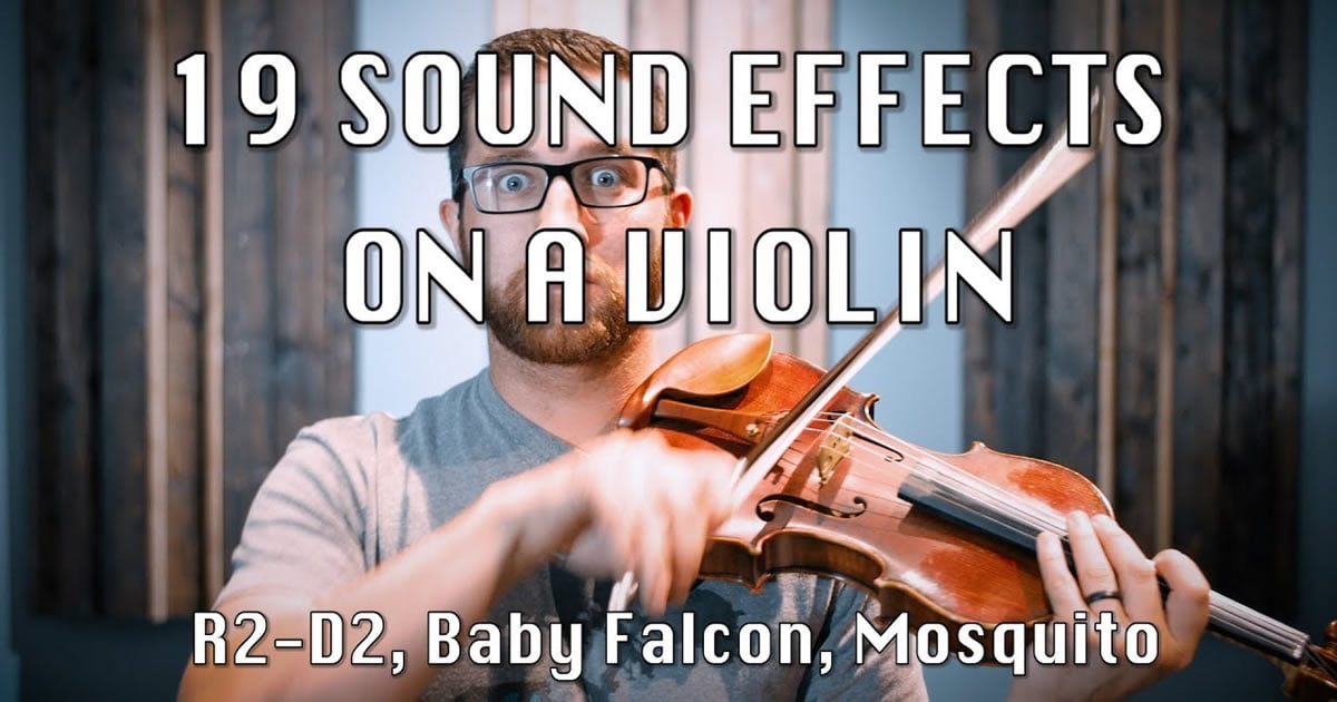 19 sound effects on a violin. 9GAG
