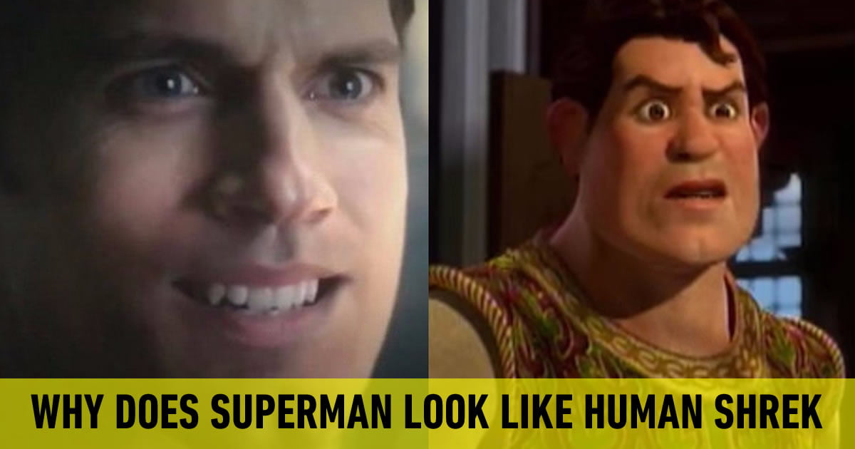 Шрек человек паук. Henry Cavill looks like Human Shrek.
