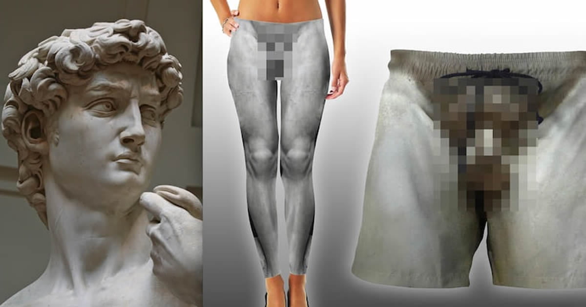 These Leggings And Shorts Have A Full Frontal Of Michelangelo’s ‘David’ 9GAG