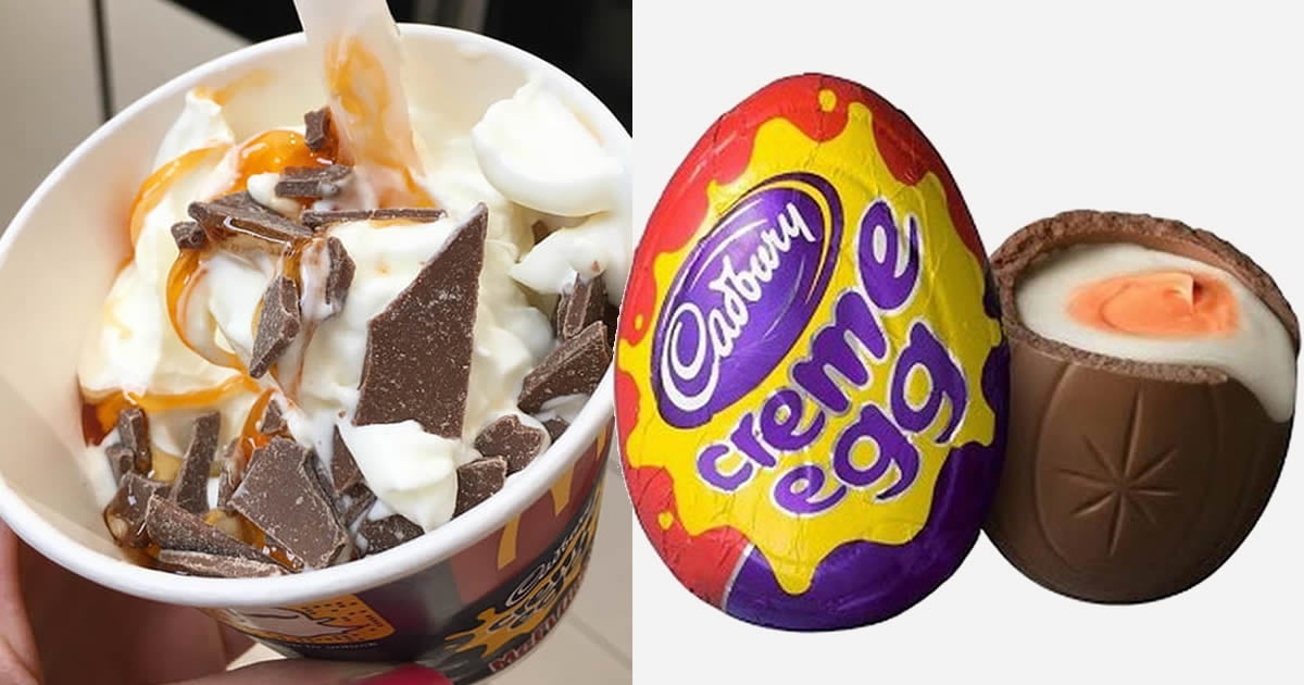Creme Egg McFlurry Now Exists At McDonald's Just In Time Before Easter
