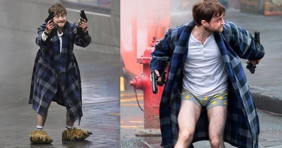 Daniel Radcliffe Wore Bear-feet With Guns During Movie Shooting And People ...