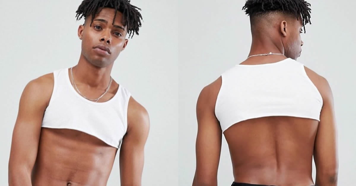 Here's A Crop Top For Men For Your Man Boobs And Abs Display