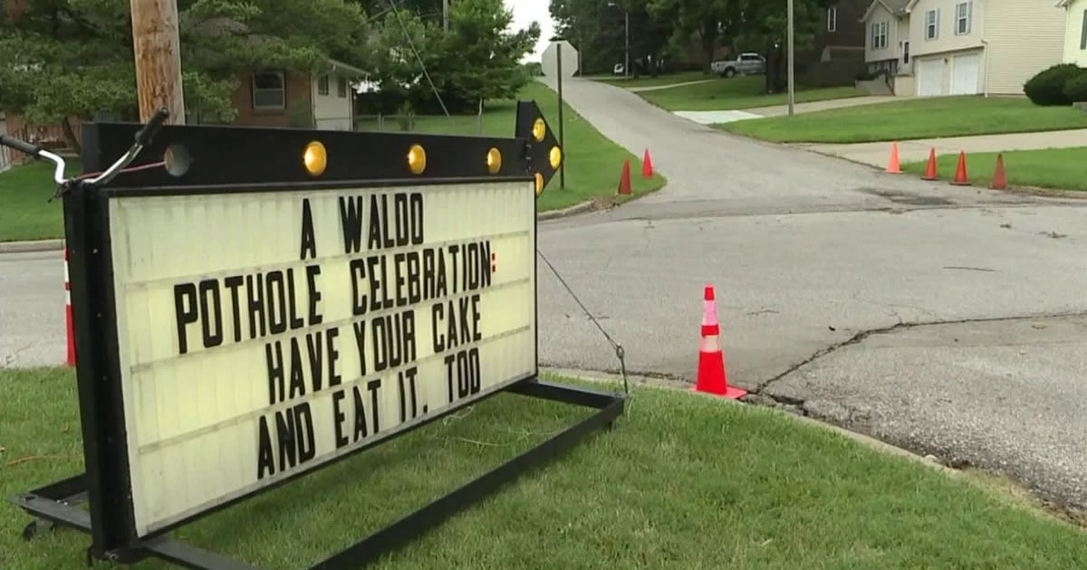 Man Who Threw Party For 3-Month-Old Pothole Celebrates After It Is ...