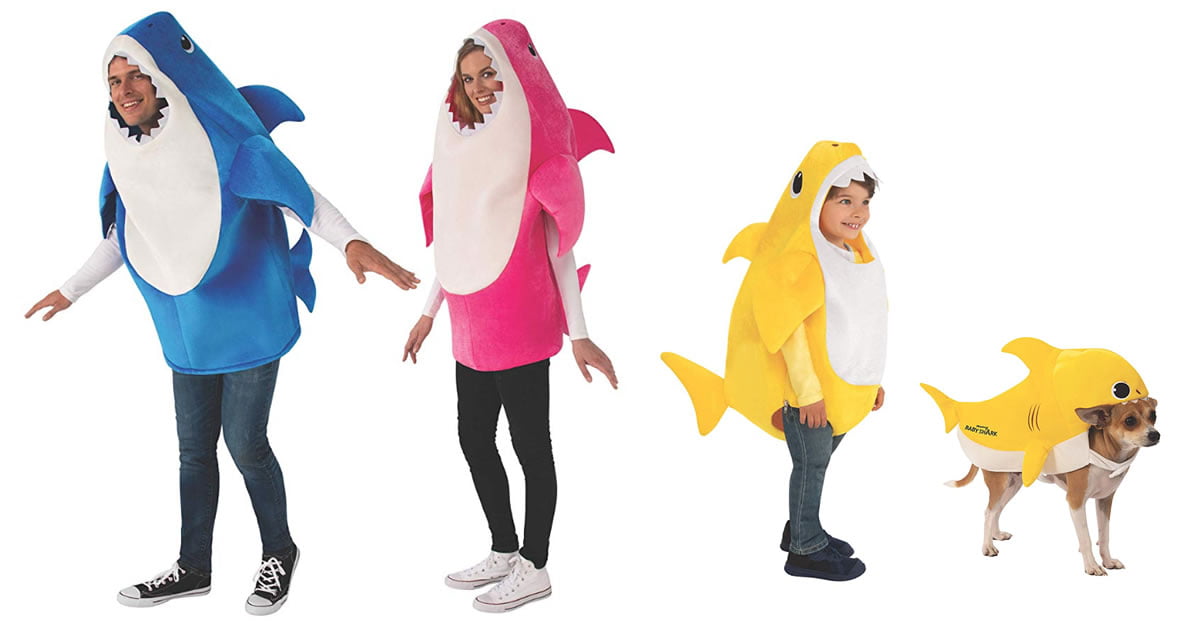 baby shark costumes for family