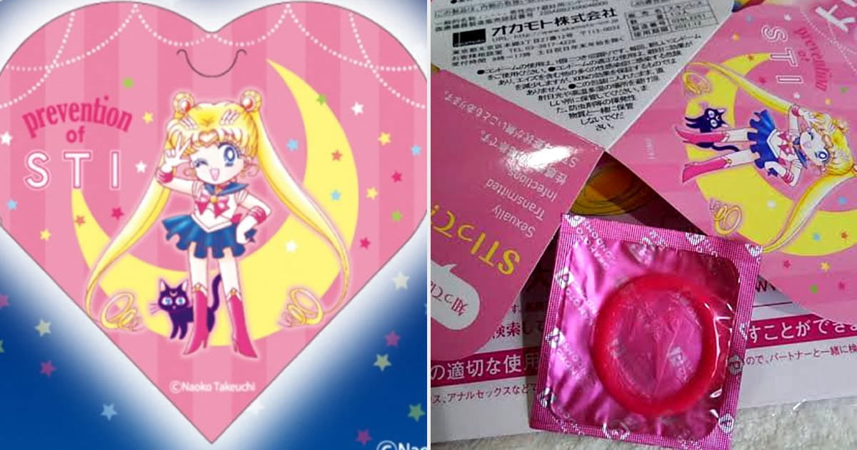 Free Sailor Moon Condoms Distributed By Government To Promote Safe Sex.