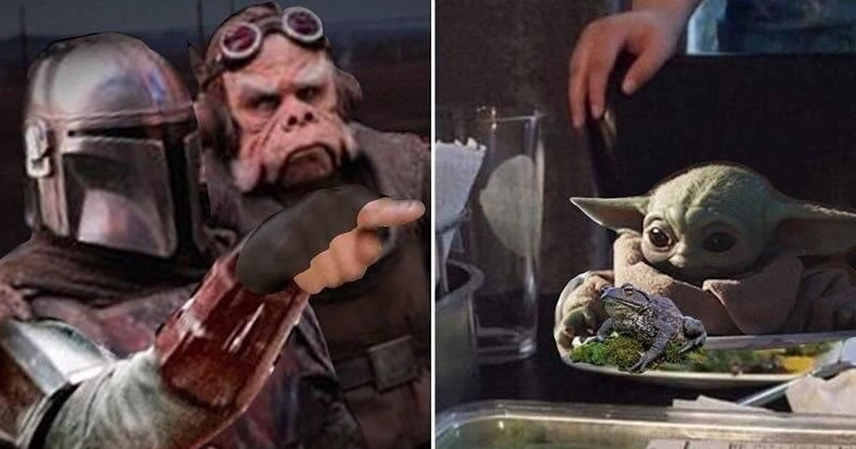 Lovable Baby Yoda In 'The Mandalorian' Becomes A Meme - 9GAG.
